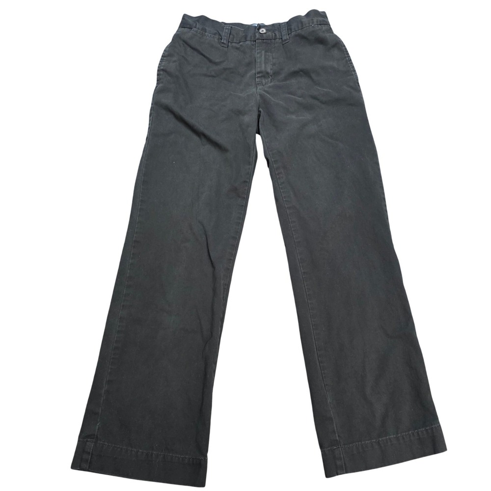 Polo Ralph‎ Lauren Chino Pants Kid's Size 12 Black Straight Leg Embroidered Pony